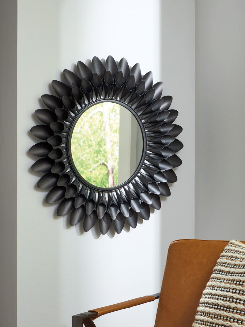 Ryenmour - Accent Mirror - Oil Rubbed Bronze Finish - R&R Furniture Gallery (Fountain Valley, CA)