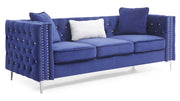 Glory Furniture Paige stationary sofa with plush cushions and sleek design, perfect for modern living rooms.