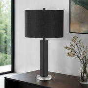 Contemporary 8th Street table lamp with sleek design and neutral-colored lampshade, perfect for modern living spaces