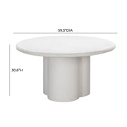 Elika - Faux Plaster Round Dining Table - R&R Furniture Gallery (Fountain Valley, CA)