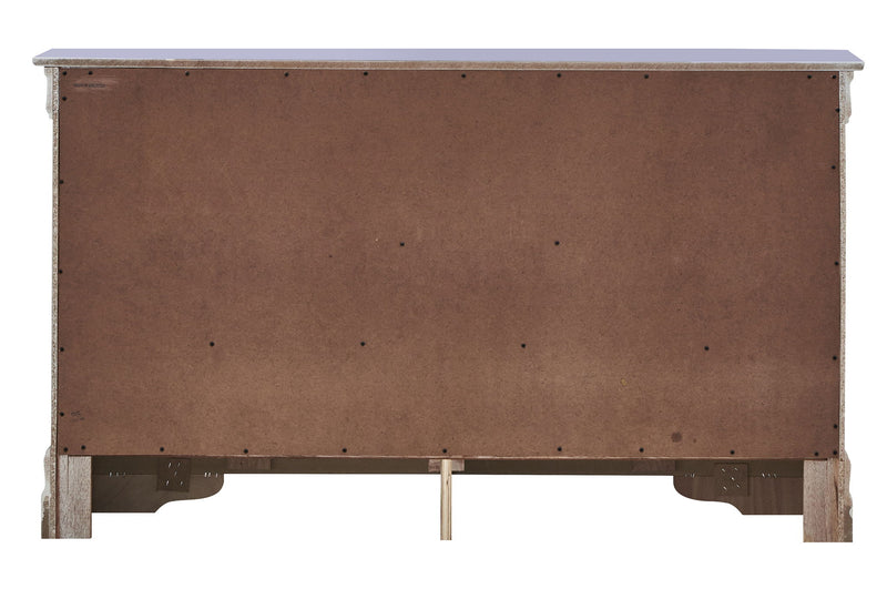 Glory Furniture Verona dresser featuring a sleek wood finish, multiple drawers, and modern design for bedroom storage.