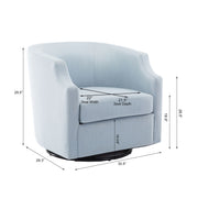 Isabelle - Swivel Glider Barrel Chair - R&R Furniture Gallery (Fountain Valley, CA)