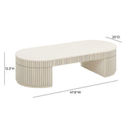 Bella - Oval Coffee Table - R&R Furniture Gallery (Fountain Valley, CA)