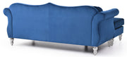 Glory Furniture Hollywood sofa chaise in beige stationary sectional with plush cushions and modern design.