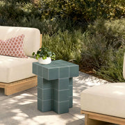 Alma - Tile Concrete Indoor/Outdoor Side Table - R&R Furniture Gallery (Fountain Valley, CA)
