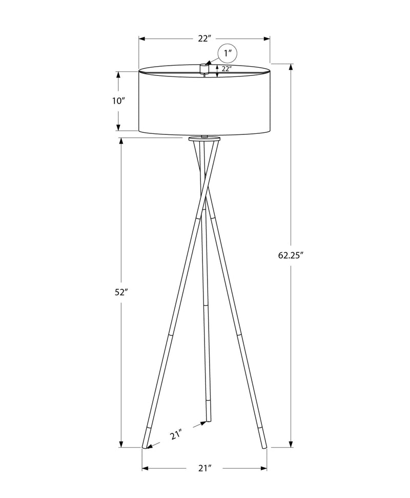 Floor Lamp, Lighting - Black - R&R Furniture Gallery (Fountain Valley, CA)