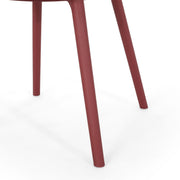 Pair of Noble House Poppy chairs in a modern design, featuring wooden legs and upholstered seats in a stylish set.