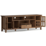 Artisan - TV Media Stand - Rustic Natural Aged Brown - R&R Furniture Gallery (Fountain Valley, CA)