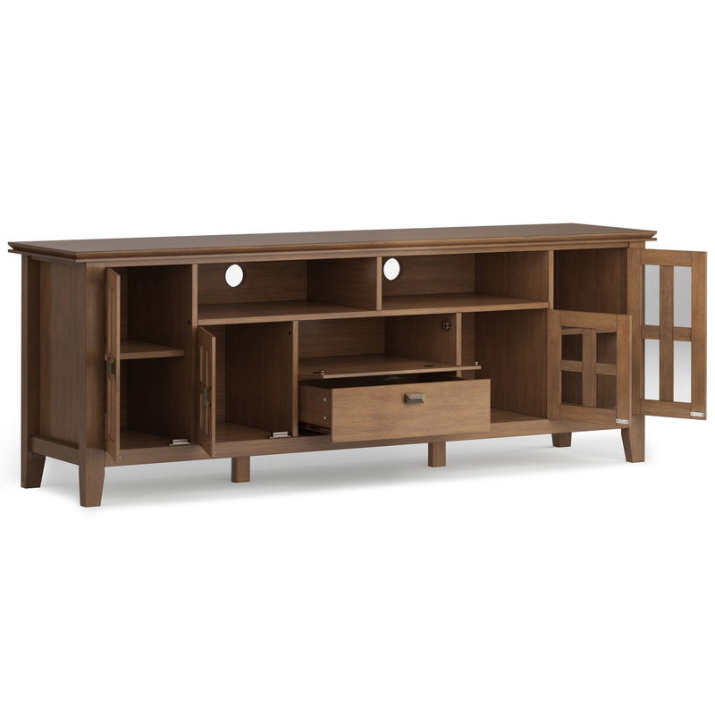 Artisan - TV Media Stand - Rustic Natural Aged Brown - R&R Furniture Gallery (Fountain Valley, CA)