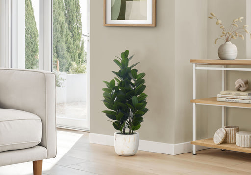 31" Tall, Artificial Plant, Garcinia Tree, Indoor, Faux, Fake, Floor, Greenery, Potted, Real Touch, Decorative - Green / White - R&R Furniture Gallery (Fountain Valley, CA)