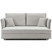 Oran - Sofa With Sleeper - Gray Chenille - R&R Furniture Gallery (Fountain Valley, CA)
