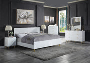 Gaines - 55" Dresser - White High Gloss - R&R Furniture Gallery (Fountain Valley, CA)