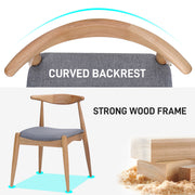 Elegant Dining Chairs With Ergonomic Backrest & Comfort Cushions (Set of 2) - R&R Furniture Gallery (Fountain Valley, CA)