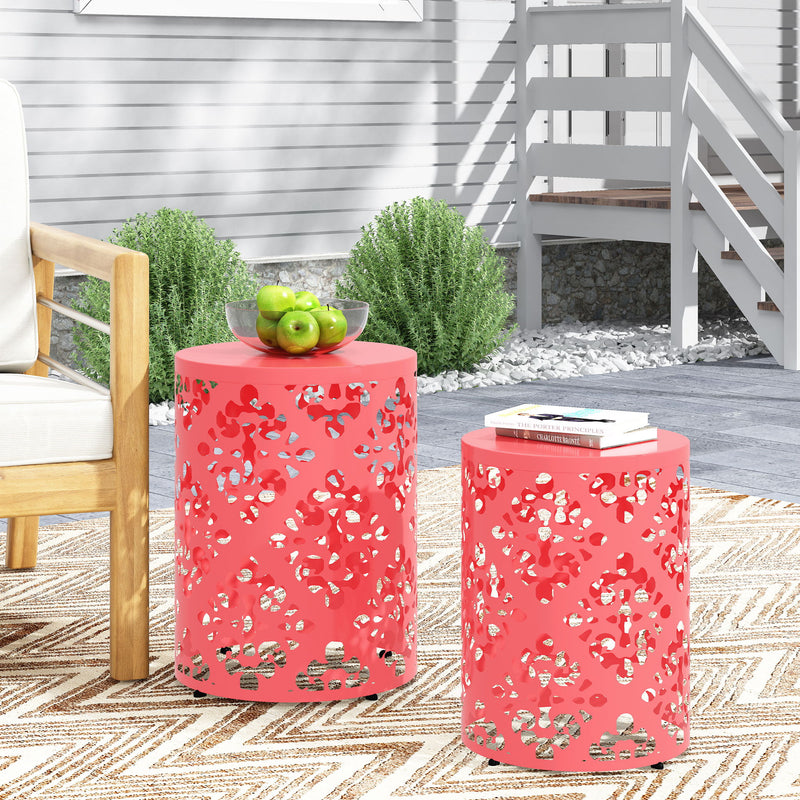 Outdoor Metal Modern Design End Table - R&R Furniture Gallery (Fountain Valley, CA)