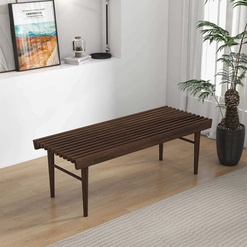 Mia - Bench - Dark Brown - R&R Furniture Gallery (Fountain Valley, CA)