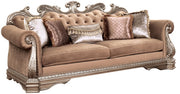 Northville - Sofa With 5 Pillows - Velvet & Antique Silver - R&R Furniture Gallery (Fountain Valley, CA)