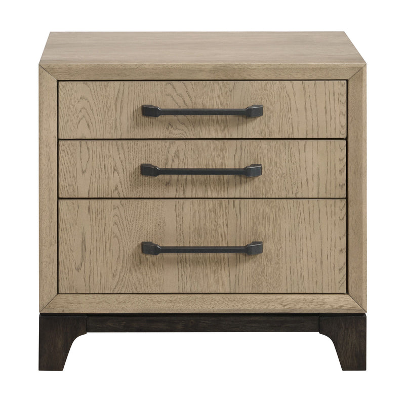 3 Drawer Nightstand With USB Charging Port - Brown - R&R Furniture Gallery (Fountain Valley, CA)