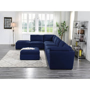 Crosby - Modular Armless Chair - Blue Fabric - R&R Furniture Gallery (Fountain Valley, CA)