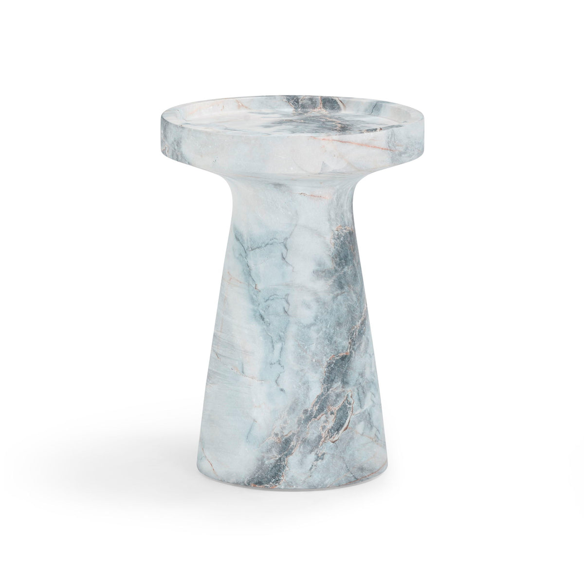 Zara - Indoor / Outdoor Side Table - Blue / White - R&R Furniture Gallery (Fountain Valley, CA)