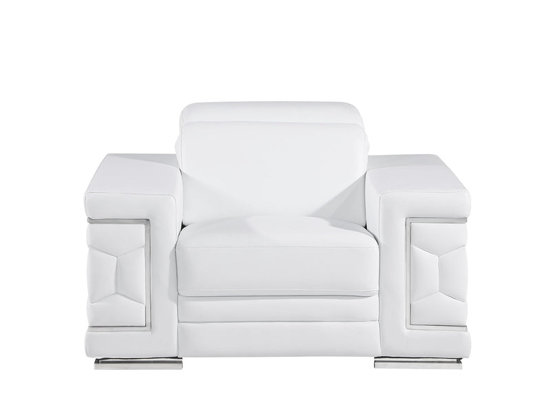 296 - Genuine Leather Chair - R&R Furniture Gallery (Fountain Valley, CA)