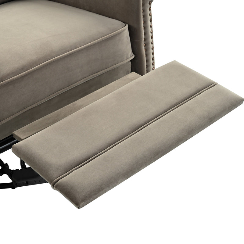 360 Degrees Swivel Recliner Manual Rocking Recliner Home With Adjustable Backrest - R&R Furniture Gallery (Fountain Valley, CA)