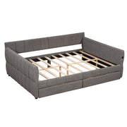 Upholstered Platform Bed With USB Charging - R&R Furniture Gallery (Fountain Valley, CA)