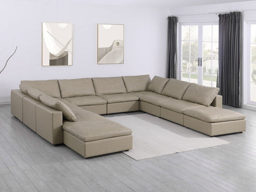 1100 - 10-Piece U-Shaped Sectional With Chaise In Top-Grain Italian Leather - R&R Furniture Gallery (Fountain Valley, CA)