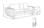 1050 - Contemporary Sofa - R&R Furniture Gallery (Fountain Valley, CA)