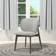 Mallin - Side Chair (Set of 2) - Gray Chenille & Walnut - R&R Furniture Gallery (Fountain Valley, CA)