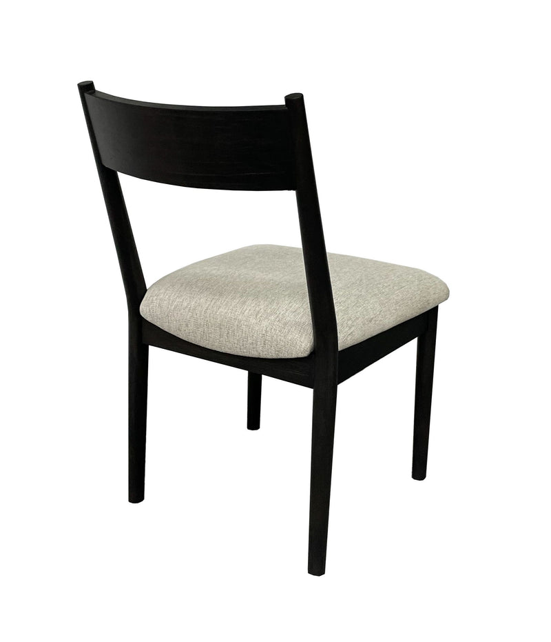 Comfortable Upholstery Cresent Chair (Set of 2) - Peppercorn - R&R Furniture Gallery (Fountain Valley, CA)