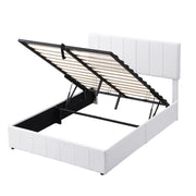 Elegant Upholstered Platform Bed With Hydraulic Storage System - R&R Furniture Gallery (Fountain Valley, CA)