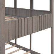 Bunk Bed With Roof, Window, Guardrail, Ladder - R&R Furniture Gallery (Fountain Valley, CA)