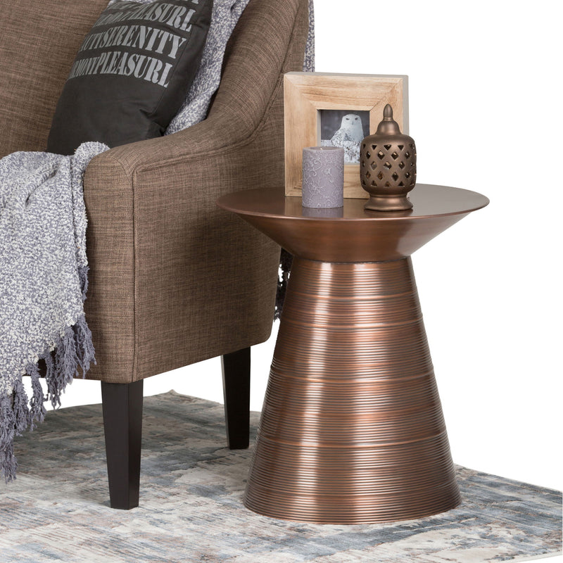 Sheridan - Handcrafted Metal Accent Table - R&R Furniture Gallery (Fountain Valley, CA)