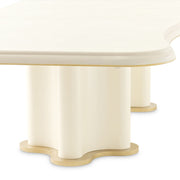 La Terrazza - Double Pedestal Dining Table - Creamy Pearl - R&R Furniture Gallery (Fountain Valley, CA)