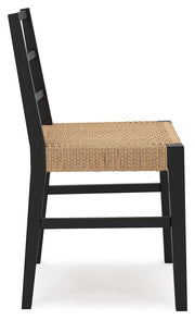 Isanti - Dining Room Side Chair (Set of 2) - Light Brown / Black - R&R Furniture Gallery (Fountain Valley, CA)