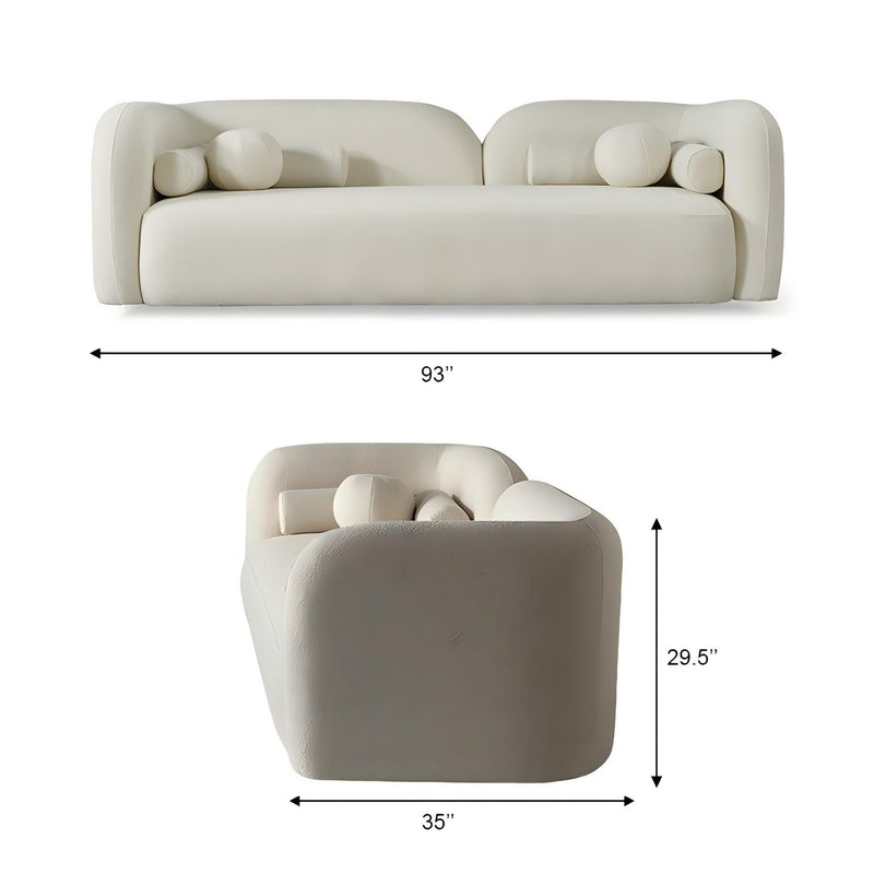 Donna - Japandi Design Boucle Sofa - R&R Furniture Gallery (Fountain Valley, CA)