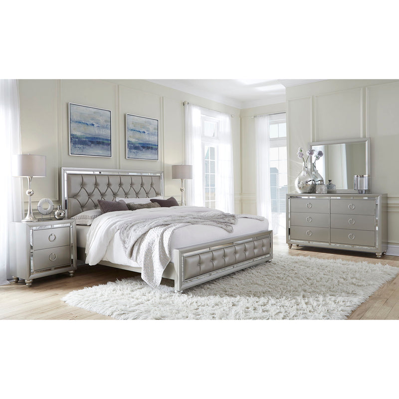 Chloe - Nightstand - Silver / Gray