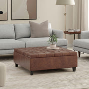 Harrison - Upholstered Coffee Table Storage Ottoman - R&R Furniture Gallery (Fountain Valley, CA)