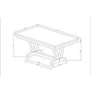 Panda Oceanic - Dining Table And Chairs Set - Black - R&R Furniture Gallery (Fountain Valley, CA)