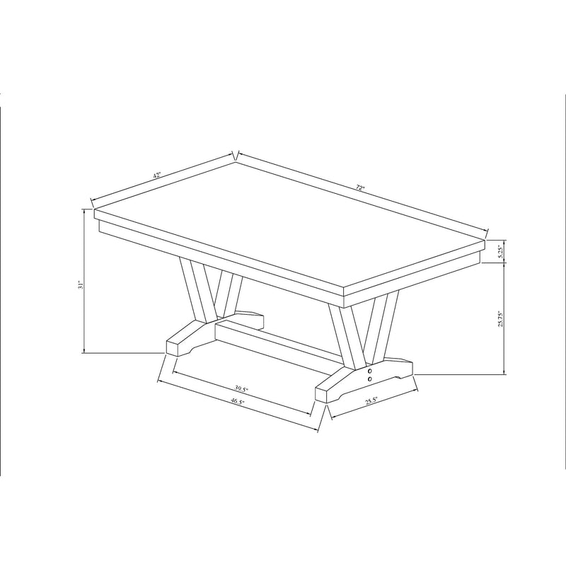 Panda Oceanic - Dining Table And Chairs Set - Black - R&R Furniture Gallery (Fountain Valley, CA)