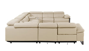 1246 - 10-Piece U-Shaped Modular Power Reclining Sectional With 4 Power Recliners And Power Headrests