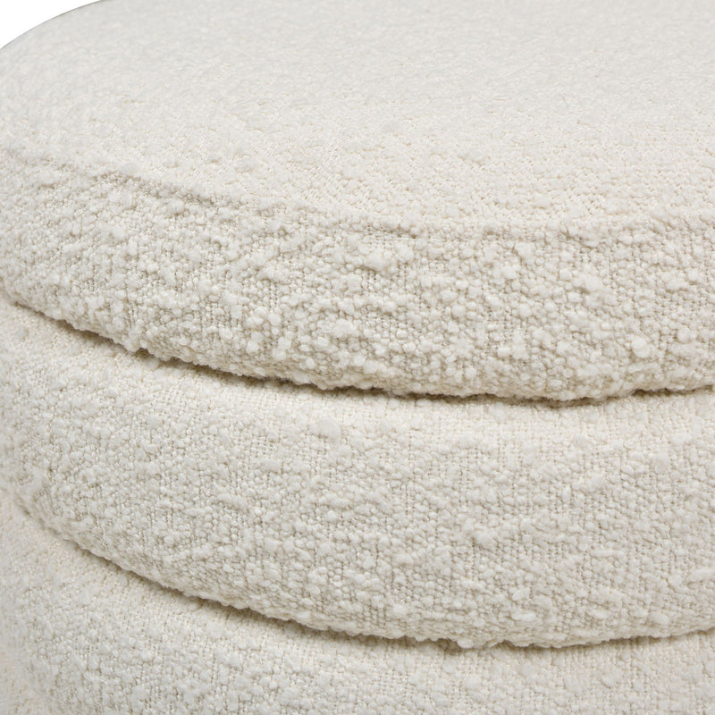 Fuji - Oversized Round Storage Ottoman - R&R Furniture Gallery (Fountain Valley, CA)