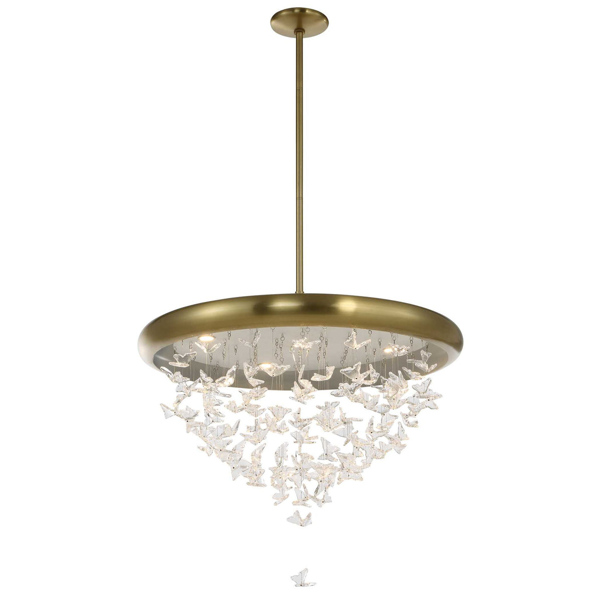 Butterfly Effect - Pendant - Bright Brass