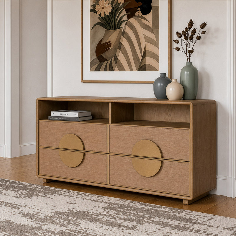 Sergio - Modern Natural Oak 4-Piece Bedroom Set — view 5