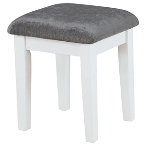Elijah - Vanity Set With Lighting And Stool - White