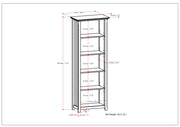 Acadian - 5 Shelf Bookcase, Handcrafted - R&R Furniture Gallery (Fountain Valley, CA)