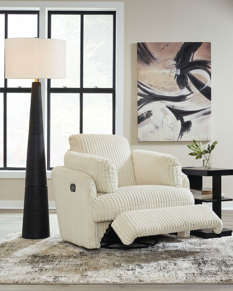 Tie-breaker - Swivel Glider Recliner - R&R Furniture Gallery (Fountain Valley, CA)