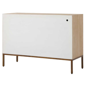Weimar - 2 Door Cabinet - White / Woodtone