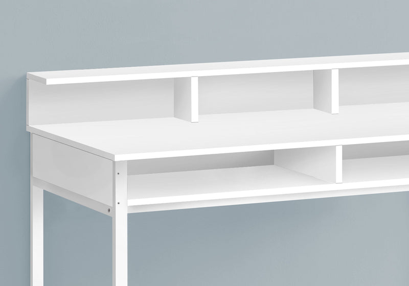Computer Desk For Home Office, Standing, Storage Shelves, Laptop, Contemporary & Modern - R&R Furniture Gallery (Fountain Valley, CA)