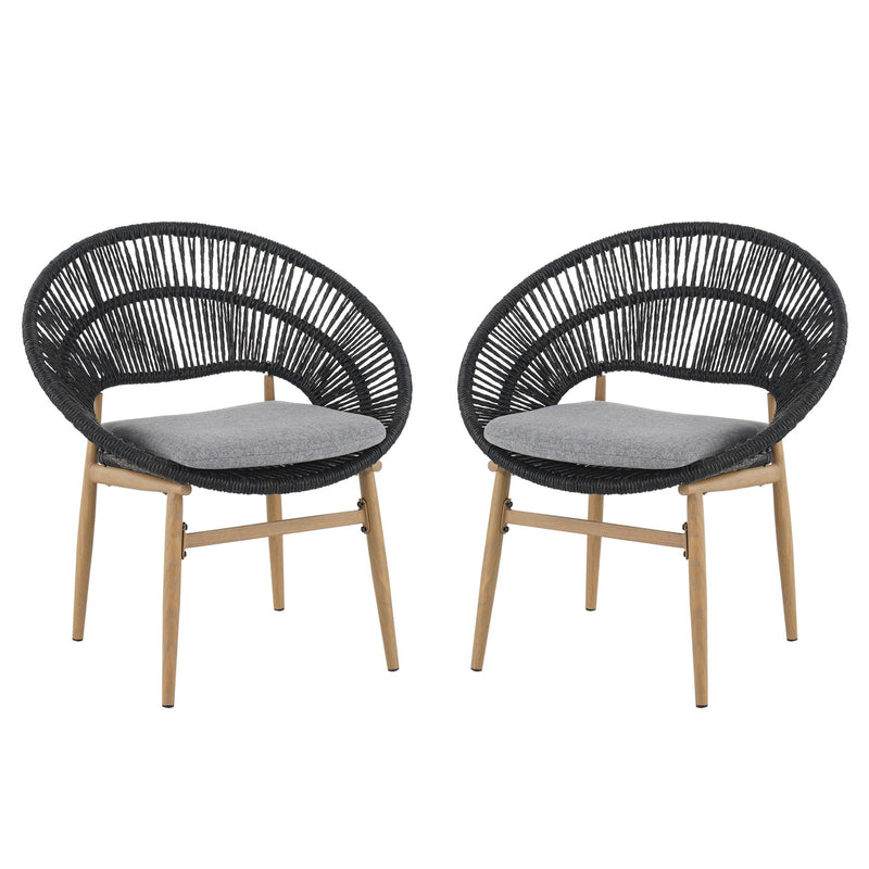Cyril - Outdoor Papasan Style Dining Chair (Set of 2) - R&R Furniture Gallery (Fountain Valley, CA)